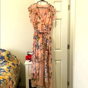 Eliza J Floral Hi-lo Max Dress